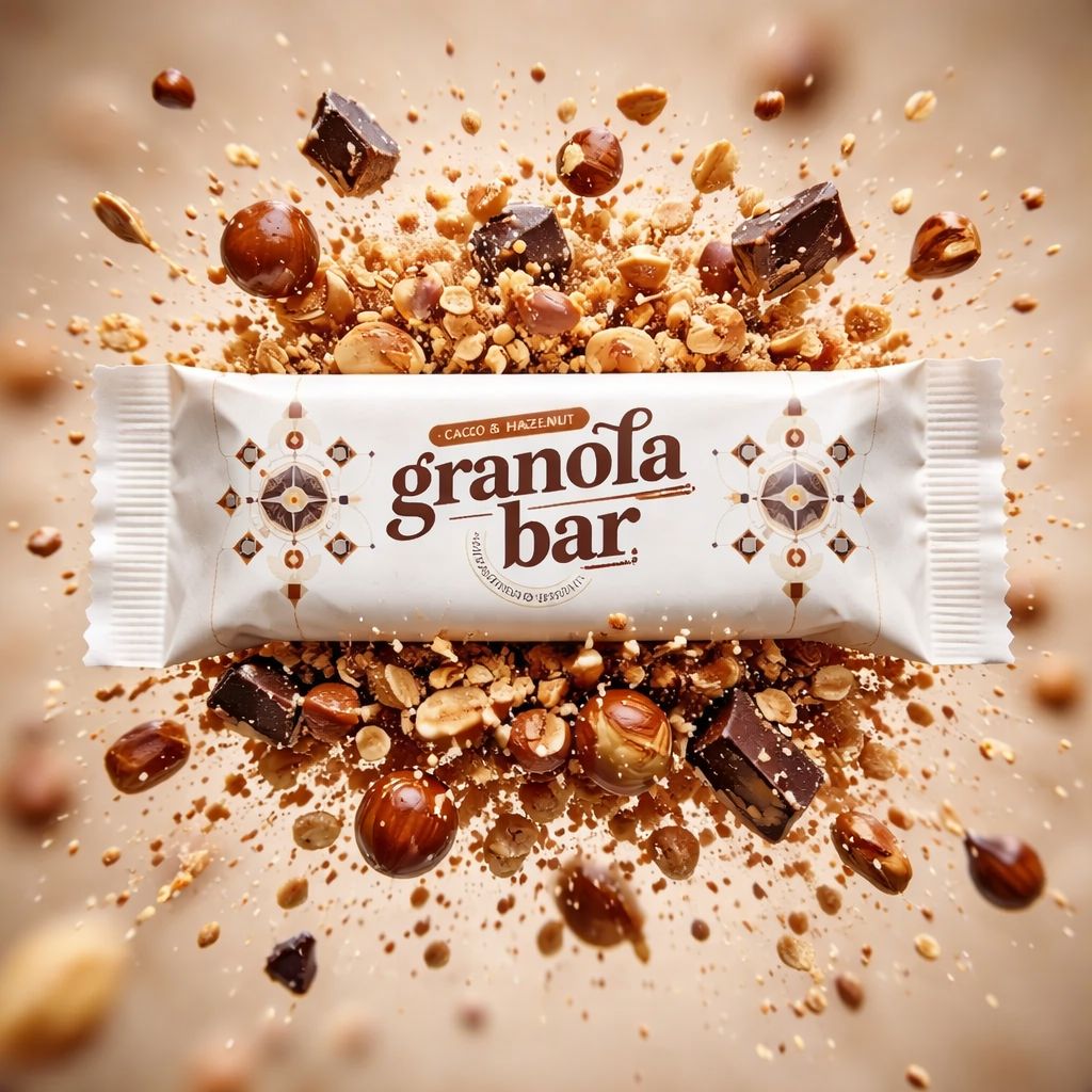 Granola Bar - cu cacao și alune de pădure, 55g Viblance