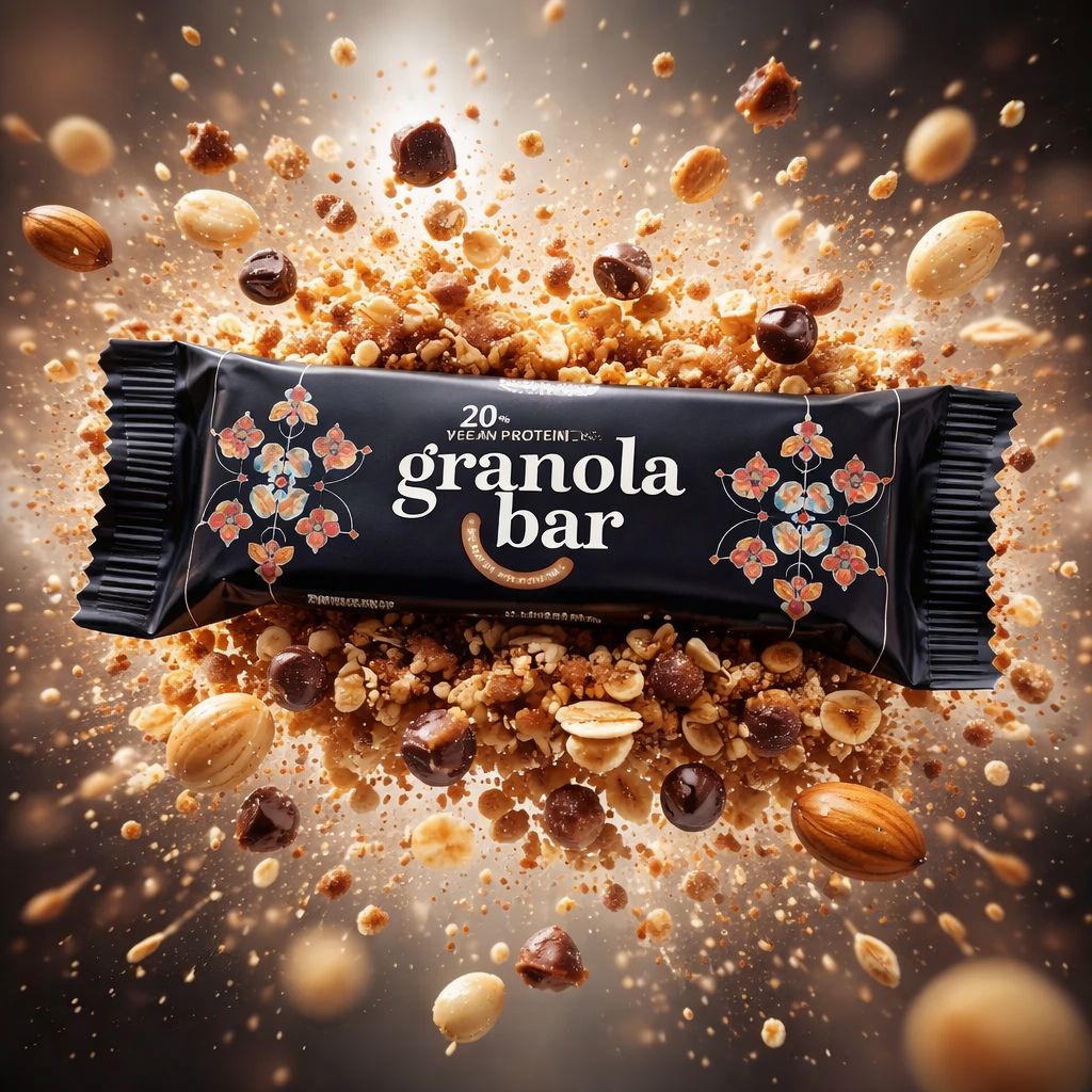 Granola Protein Bar - peanut caramela, 50g Viblance
