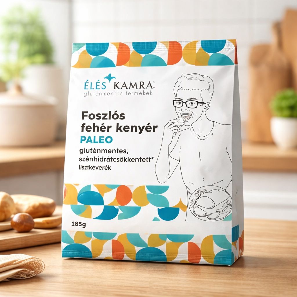 Amestec de făină pentru pâine albă pufoasă cu conținut redus de carbohidrați 185g, Éléskamra