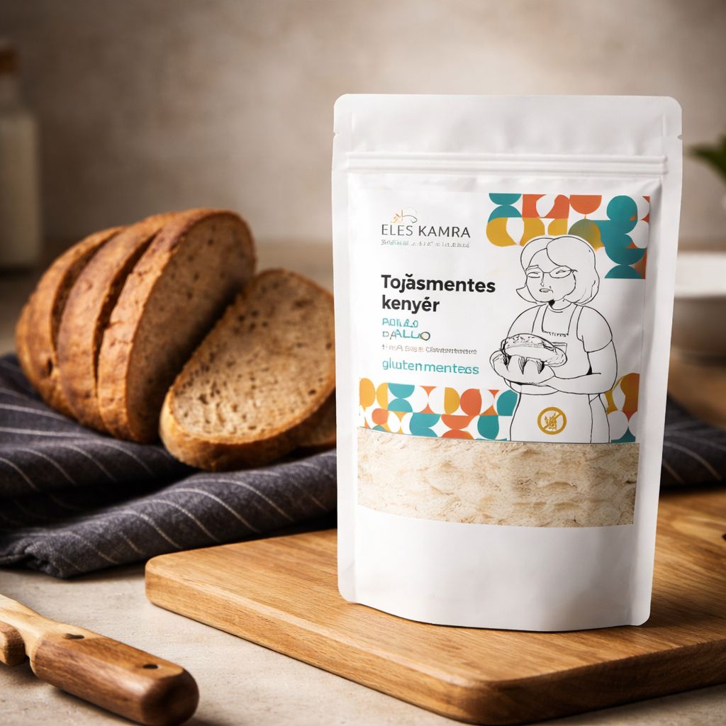 Amestec de făină pentru pâine moale, fără ouă, cu conținut redus de carbohidrați 200g, Éléskamra