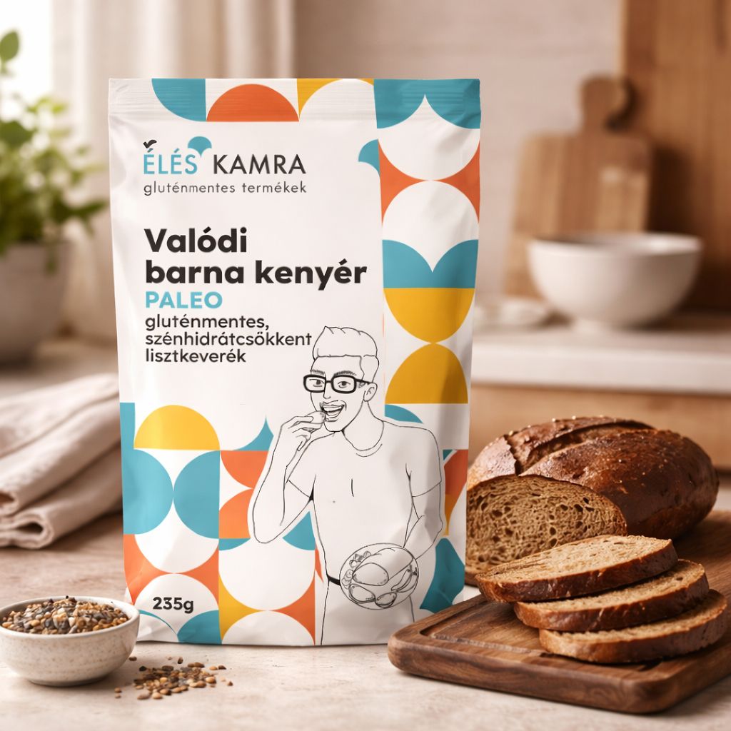Amestec de făină cu conținut redus de carbohidrați pentru pâine brună autentică 235g, Éléskamra