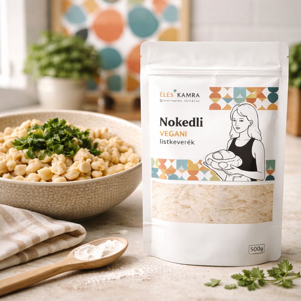 Amestec de făină pentru găluște vegane și paste de casă fără gluten 500g, Éléskamra