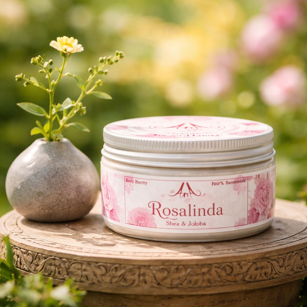 Unt de corp cu Shea și Jojoba (trandafir)  Rosalinda, AnA Naturfarm