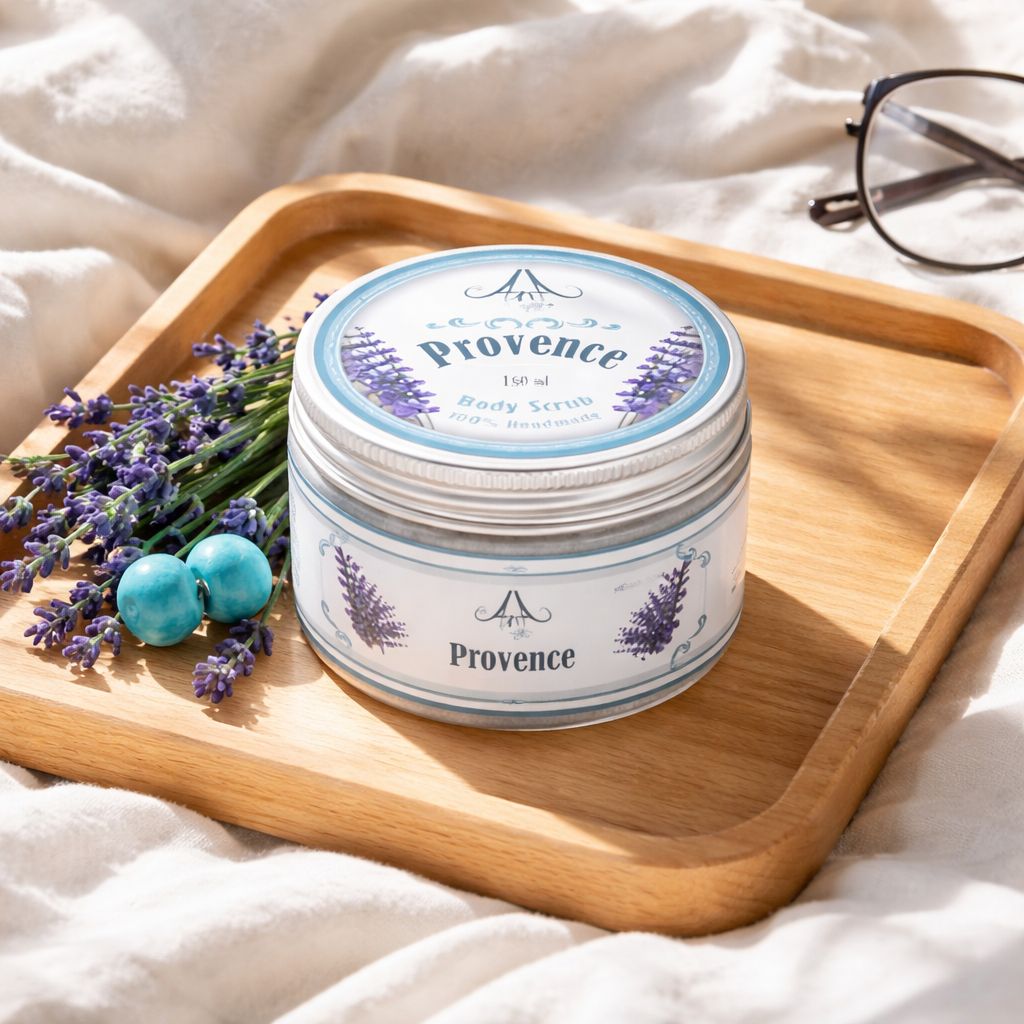 Exfoliant pentru piele (scrub),cu lavandă și sare de mare pentru pele normală-gras, Provence,  AnA Naturfarm