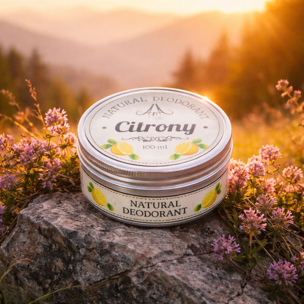 Deodorant crema (lemongrass) cu Unt de shea 35 ml, Citrony, AnA Naturfarm
