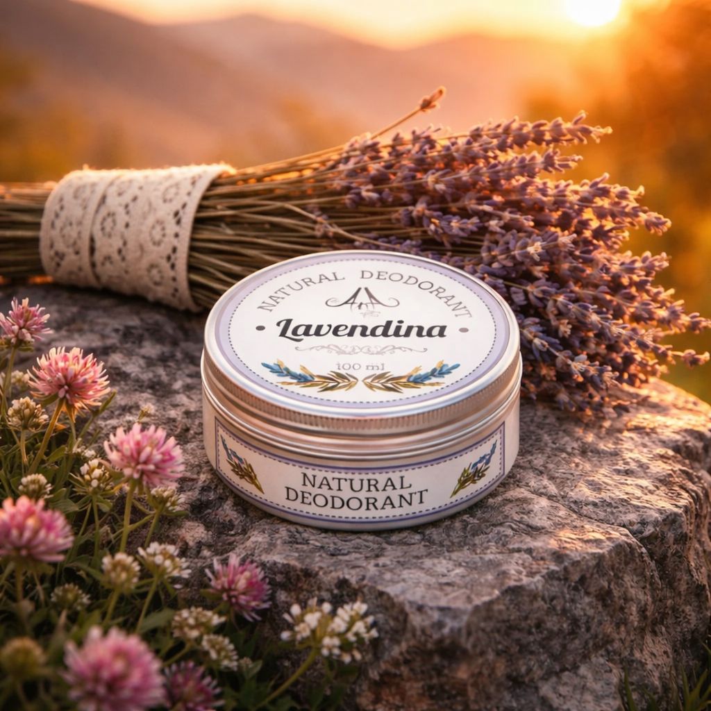 Deodorant crema(lavandă) cu Unt de shea 100 ml  Lavendina, AnA Naturfarm