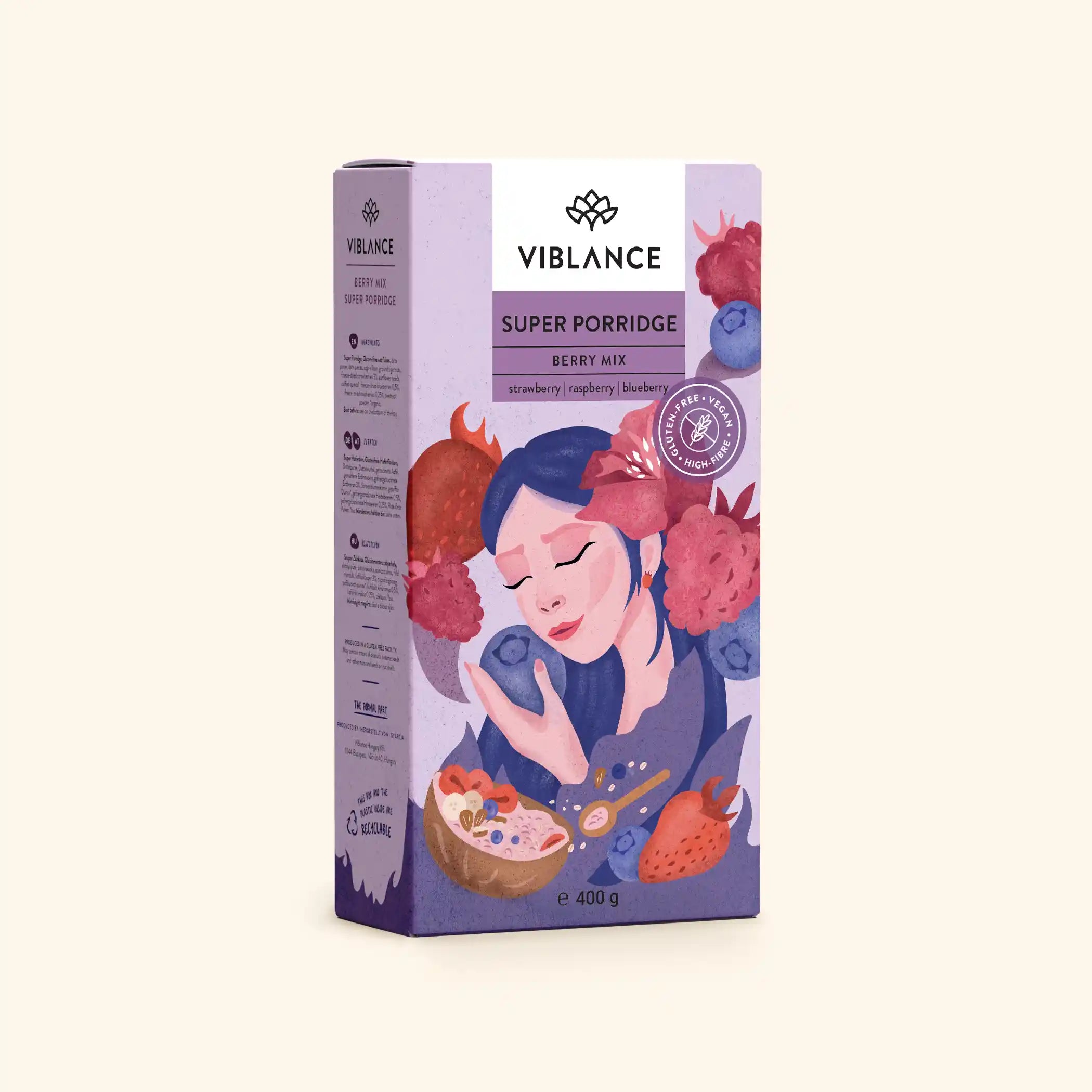 Berry Mix Terci - fără gluten, 400g Viblance