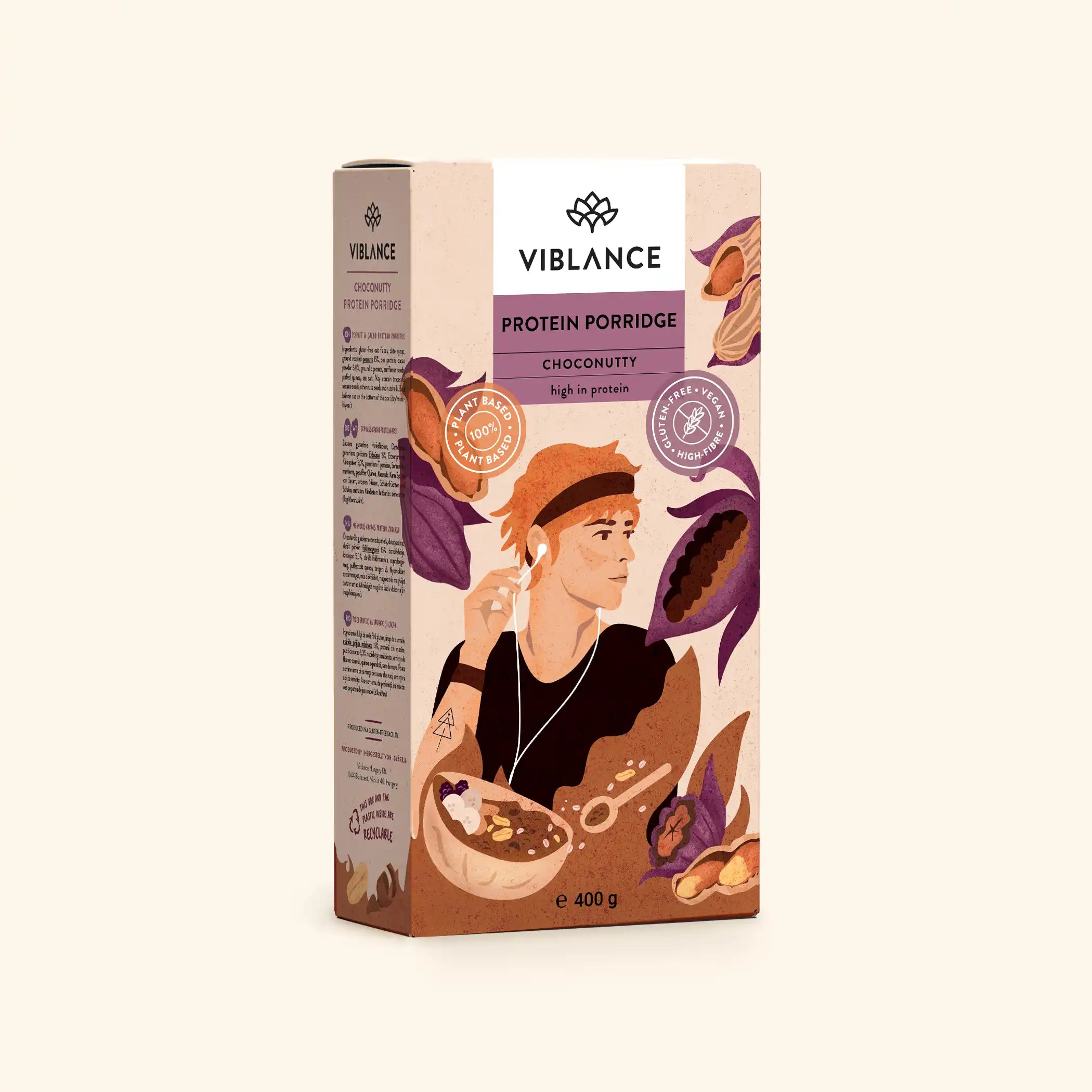 Choconutty Terci Proteic - fără gluten, 400g Viblance