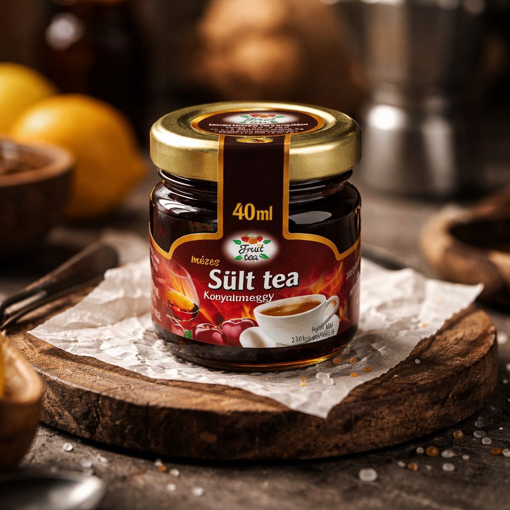 Ceai copt cu miere și vișine cu coniac, 40 ml, Fruit Tea
