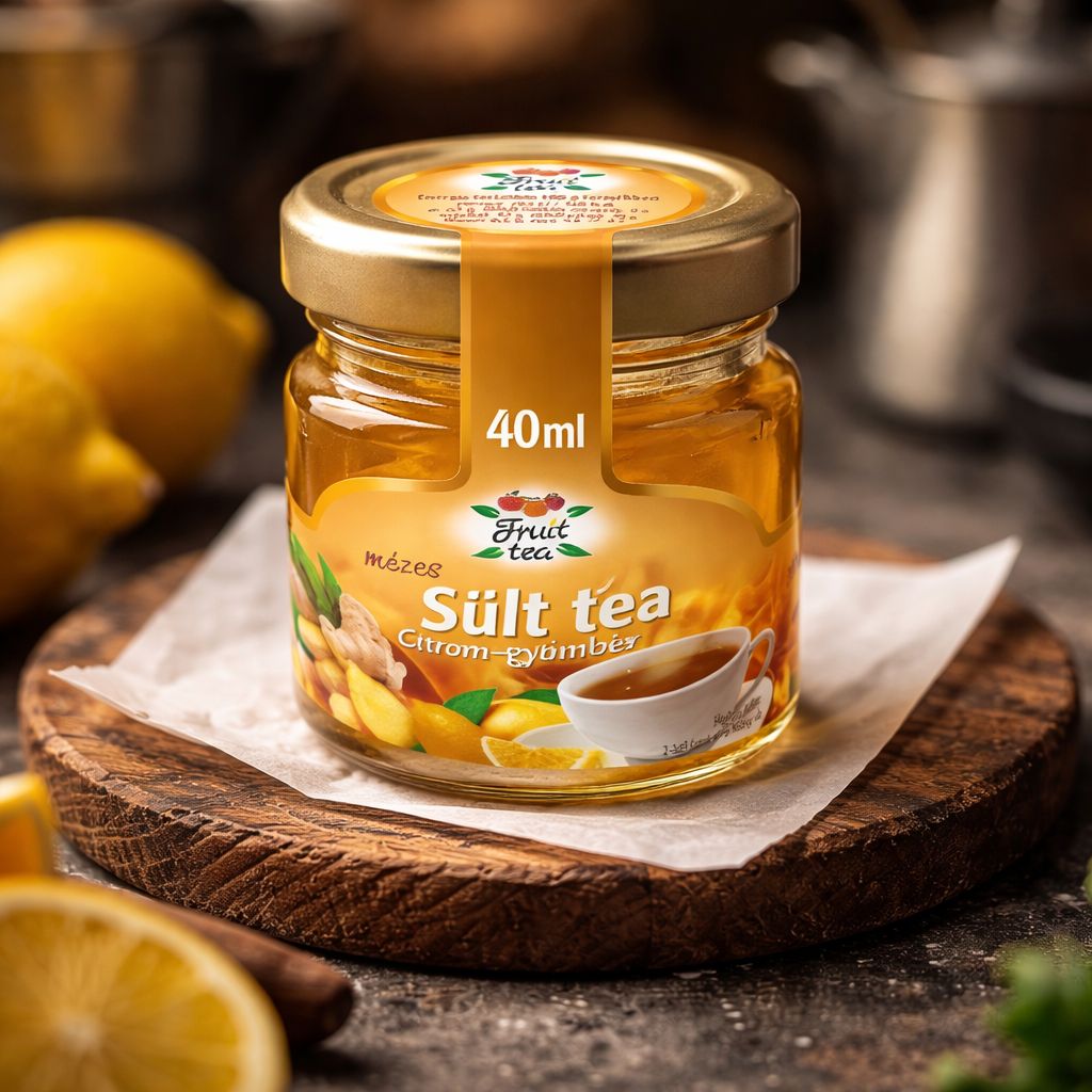 Ceai copt cu miere, lămâie și ghimbir, 40 ml, Fruit Tea