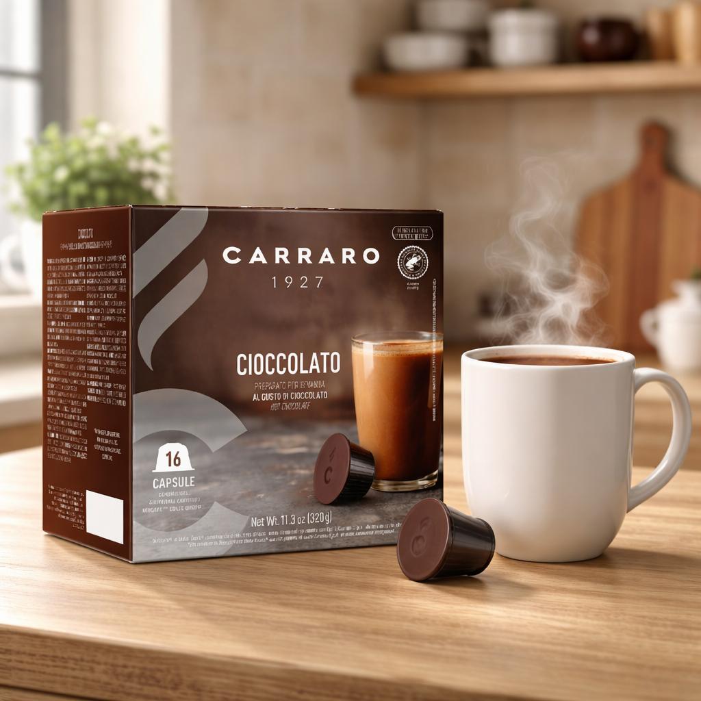 Capsule de ciocolată caldă (Dolce Gusto compatibile) 16 caps. - Carraro