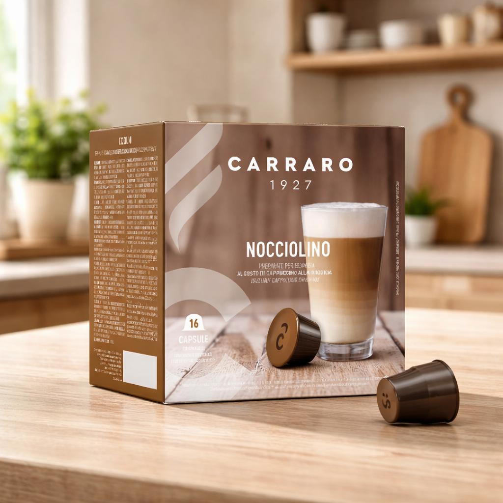 Capsule de cafea Nocciolino (Dolce Gusto compatibile) 16 caps., Carraro