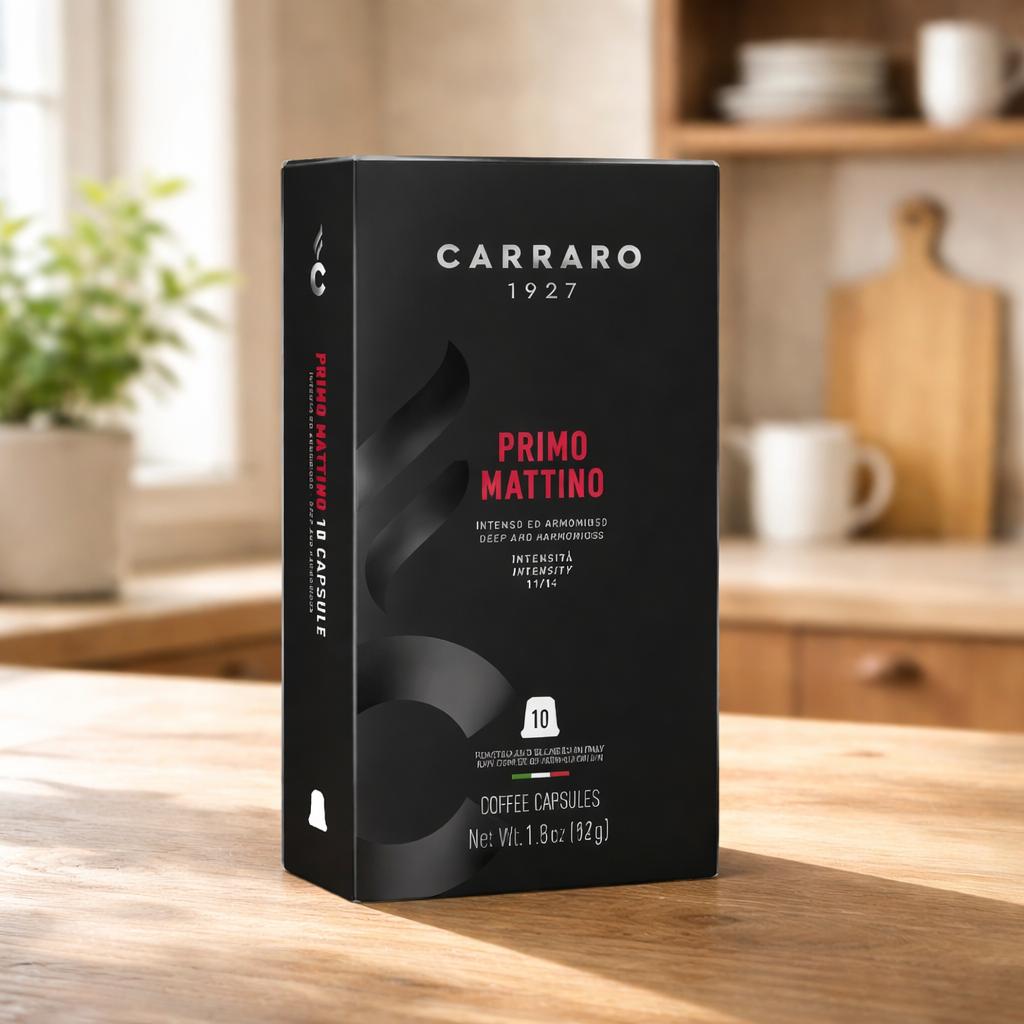 Capsule de Cafea Primo Mattino Premium (Nespresso compatibile)- 10 caps. - Carraro