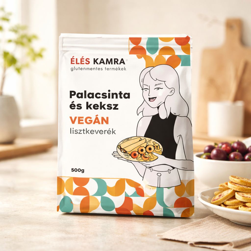 Amestec de făină pentru clătite și biscuiți vegani fără gluten 500g, Éléskamra