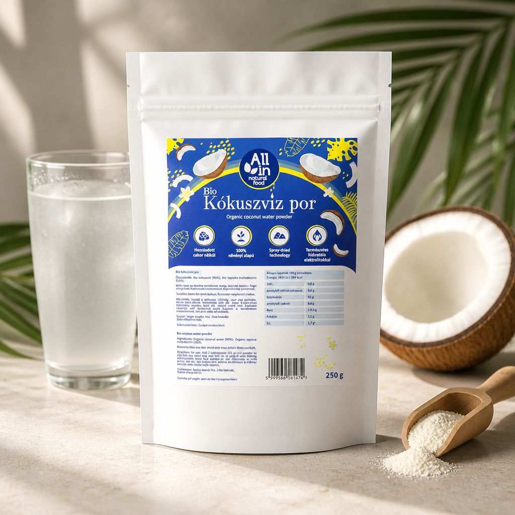 Pulbere de Apă de Cocos Bio, All-in-Natural