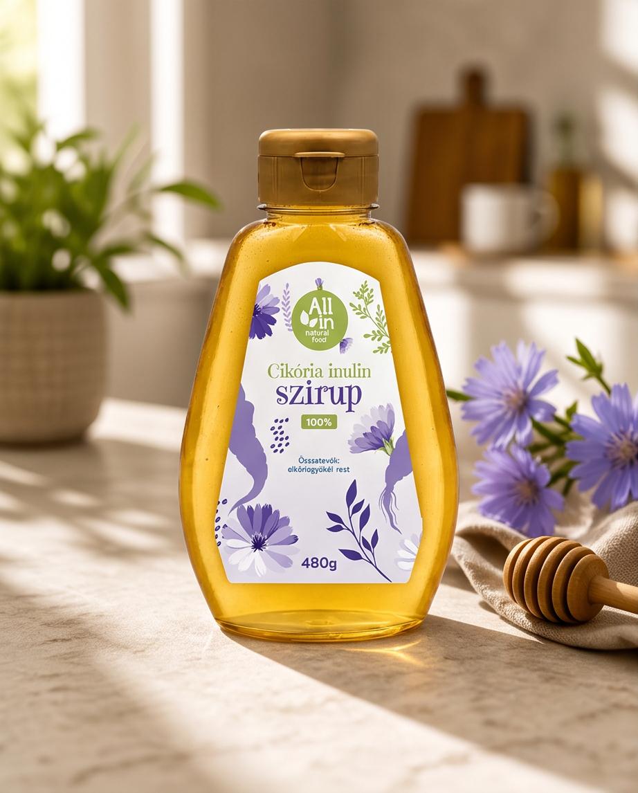 Nectar Vegan din rădăcină de cicoare – Sirop natural îndulcitor pe bază de plante, 480 g