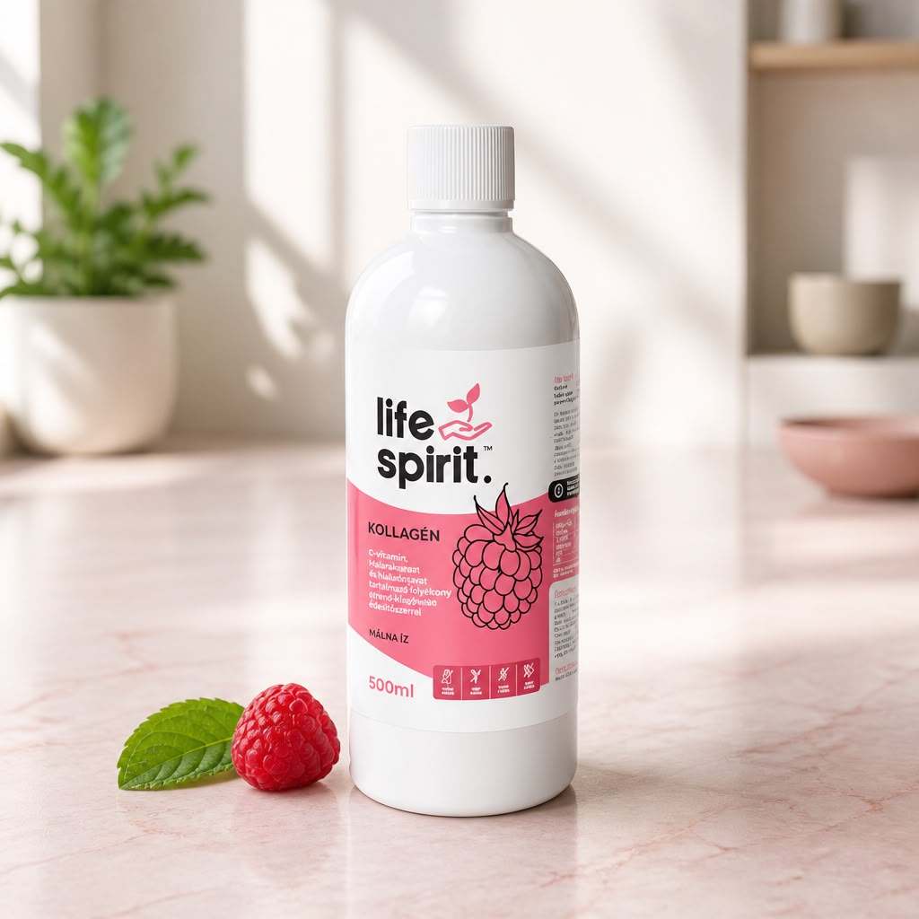 Colagen Lichid din Pește – Aromă de Zmeură, 500 ml