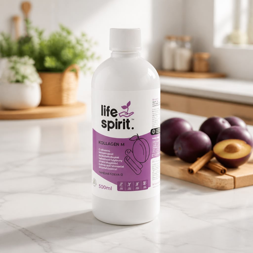 Colagen Bovin Lichid – Aromă Scorțișoară-Prune, 500 ml