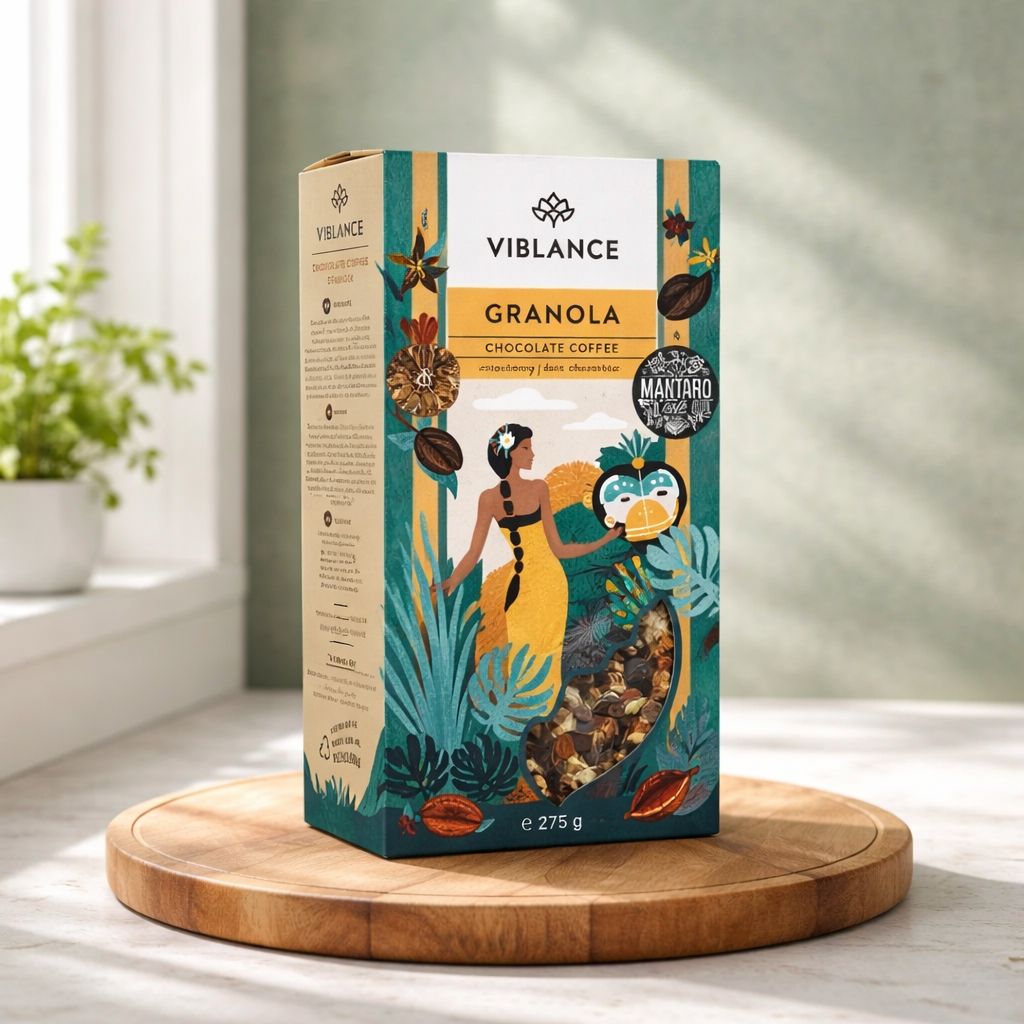 Granola cu Ciocolată și Cafea - fără gluten, 275g Viblance